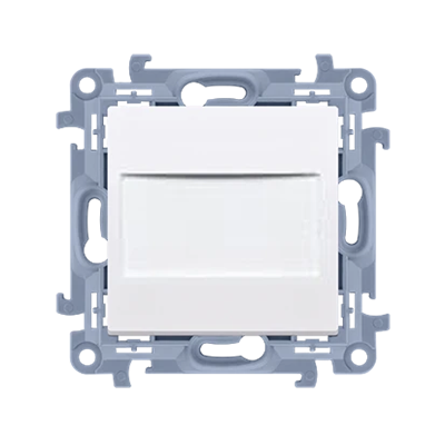 SIMON 10 Plug with bridge white