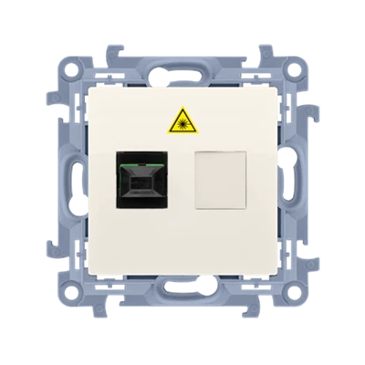 SIMON 10 Розетка для оптоволокна /оптична одинарна кремова