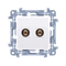 SIMON 10 Single speaker socket white