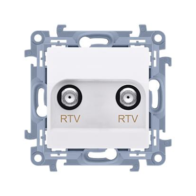 SIMON 10 Terminal RTV-RTV antenna socket white