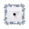 SIMON 10 TV antenna socket single end white