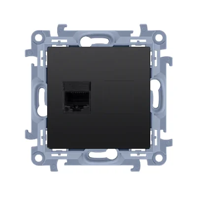 Simon 10 WC-61XXXXX-01-49XX Presa singola per computer RJ45 categoria 6 (modulo); nera
