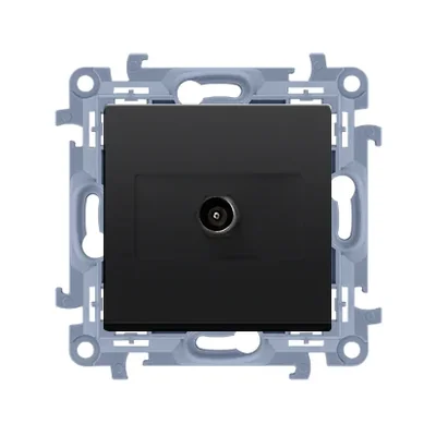 Simon 10 WC-AK1XXXX-01-49XX Einzelanschluss-Antennenbuchse (Modul). Für Einzelinstallationen; schwarz
