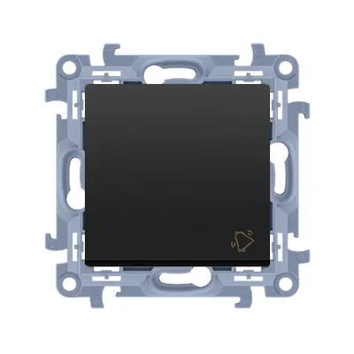 Simon 10 WC-D1XXXXC-01-49XX Bell button (module) 10AX, 250V~, quick connectors; black