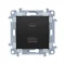 Simon 10 WC-EC2CAQXX-01-49X Ładowarka USB C+A (moduł), 30W, 230V; czarny