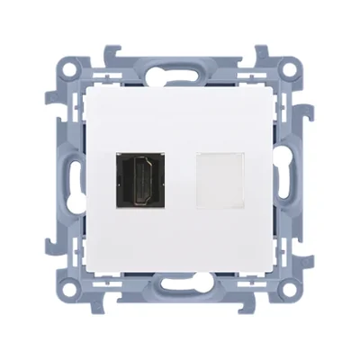 Simon 10 WC-GHDMIxx-01-11xx Conector HDMI versión 1.4 (módulo); blanco