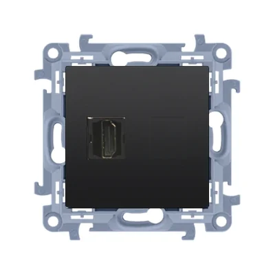 Simon 10 WC-GHDMIxx-01-49xx HDMI socket ver.1.4 (module); black