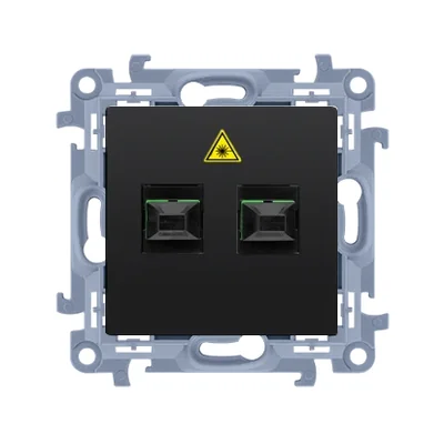 Simon 10 WC-GS2xxxx-01-49xx Fiber optic/optical socket double SC/APC; black