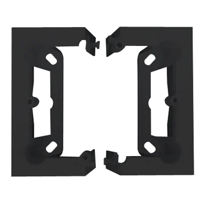 Simon 10 WC-SCxxxxxxx-49xx Single surface-mounted box, foldable. Depth 40 mm; black