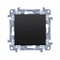 Simon 10 WC-W6x2x-01-0-49xx Double stair switch without pictogram (module) 10AX, 250V~, screw terminals; black