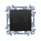 Simon 10 WC-ZW1xxxx-01-49xx Roller shutter switch (module) 10A, 250V~, screw terminals; black