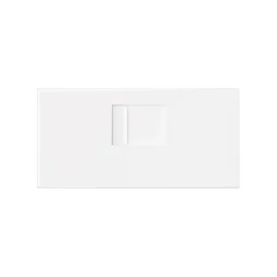 Simon 100 W100-10000005x-230 Cover for computer socket 1x (1/2 mechanism); matt white