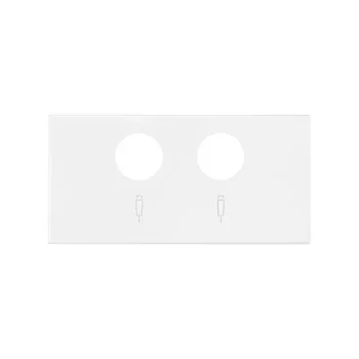 Simon 100 W100-10000053x-230 Cache pour prise d'antenne R/TV-SAT (mécanisme 1/2) ; blanc mat