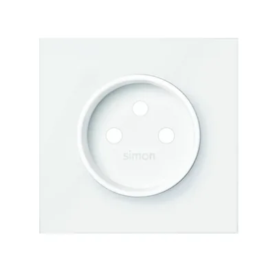 Simon 100 W100-10000068x-230 Einzelsteckdosenabdeckung; mattweiß