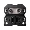 Simon 100 W100-10000470x-039 R/TV-SAT antenna socket, terminal + computer socket RJ45 cat.6 (mechanism, without mounting frame), screw terminals