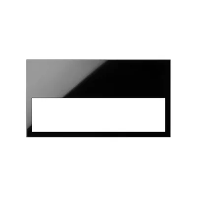 Simon 100 W100-10001620x-138 Cadre minimaliste, double volet ; noir