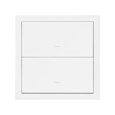 Simon 100 W100-10020103x-230 Panel 1-krotny: 2 klawisze; biały mat Do wyczerpania stanów magazynowych