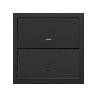 Simon 100 W100-10020103x-238 Single panel: 2 keys; matte black While stocks last