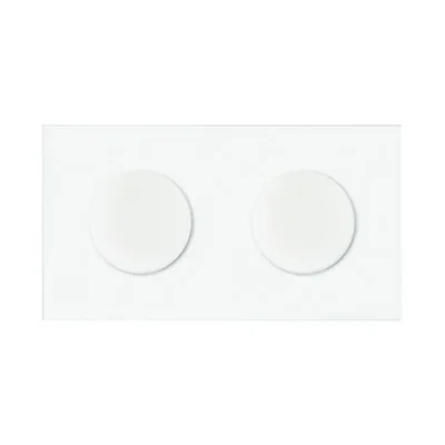 Simon 100 W100-10020191x-230 Panel 2-krotny IP44: 2 gniazda zasilające; biały mat
