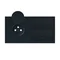 Simon 100 W100-10020192x-238 2-fach-Einbaudose IP44: 1 Steckdose + 1 Schlüssel; matt schwarz