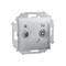 SIMON 15 Aluminium-Terminal-R-TV-Antennendose für Durchgangsdosen