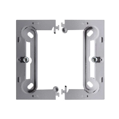 SIMON 15 Caja profunda de superficie, individual, plegable, metalizada, aluminio mate