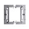SIMON 15 Caja profunda de superficie, individual, plegable, metalizada, aluminio mate
