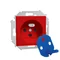 SIMON 15 DATA socket with authorization key 16A 230V red screw terminals