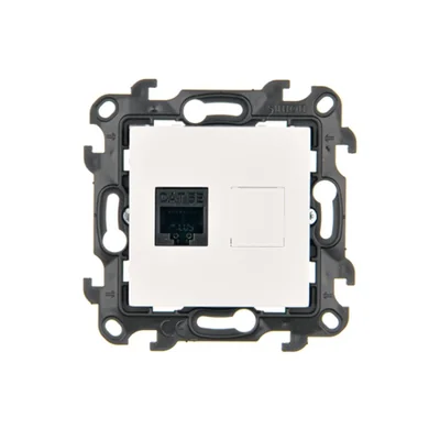 SIMON 24 Conector individual para ordenador RJ45 cat. 5e blanco