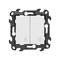 SIMON 24 Connecteur double en croix 10AX blanc