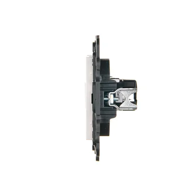 SIMON 24 Одинарна комп'ютерна розетка RJ45 кат. 5e біла