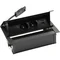Simon 480 TS48-730E20B00-44 Abdeckung mit 2 Steckdosen Typ E + USB-Ladegerät Typ A+C; Anschlusskabel 10 cm; schwarz