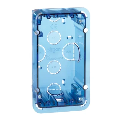 SIMON 500 1modulová krabice pod omítku 2xK45 modrá