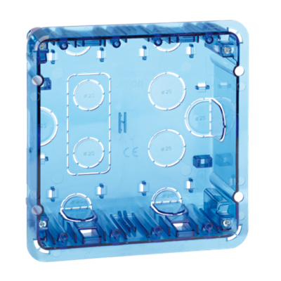 SIMON 500 2-module flush-mounted box 4xK45 blue