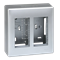 SIMON 500 2-module surface-mounted housing 4xK45, complete aluminum