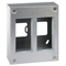 SIMON 500 2-module surface-mounted housing 4xK45 stainless steel