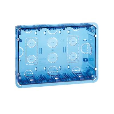 SIMON 500 3-Modul-Unterputzdose 6xK45 blau