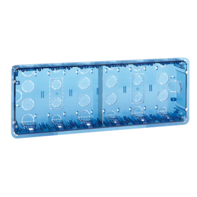 SIMON 500 6-Modul-Unterputzdose 12×K45 blau