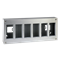 SIMON 500 6-module surface-mounted housing 12xK45 stainless steel
