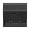 SIMON 500 ICT badge 1xRJ for MD adapters diagonal with cover gray graphite