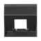 SIMON 500 ICT badge 1xRJ without shields diagonal for MD adapters gray graphite