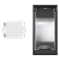 SIMON 500 Plate with a cover for 2-pole apparatus for floor boxes gray graphite