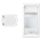 SIMON 500 Plate with a cover for 2-pole switchgear for floor boxes pure white