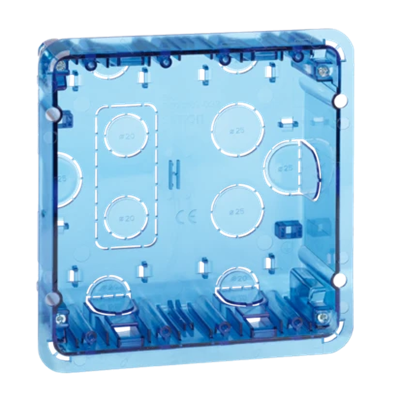 SIMON 500 scatola da incasso 2 moduli 4xK45 blu
