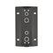 SIMON 54 2-gang metallised anthracite surface-mounted corner wall-mounted box