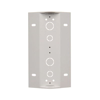 SIMON 54 2-gang white surface-mounted corner box
