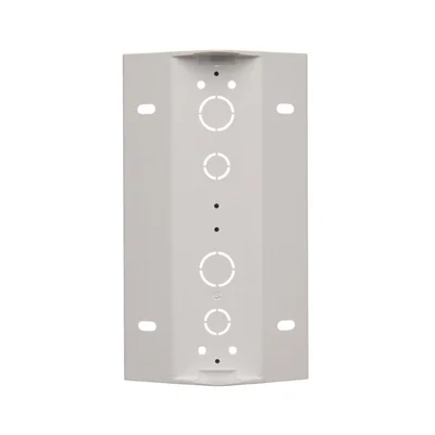 SIMON 54 2-gang white surface-mounted corner box