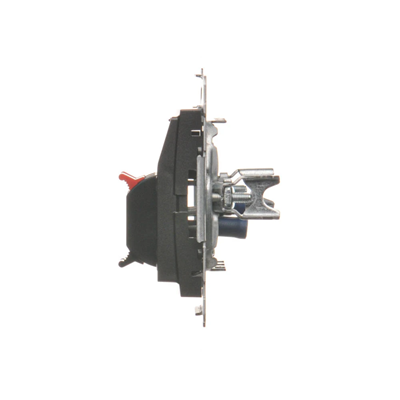 SIMON 54 2-way loudspeaker socket with description field, metallic anthracite
