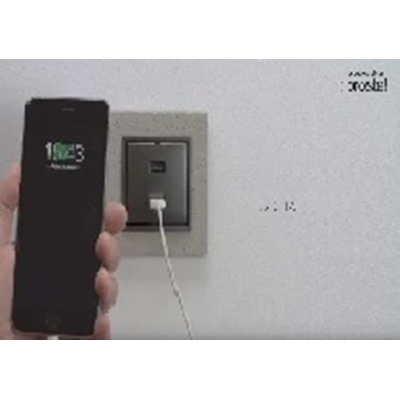 SIMON 54 2xUSB charger (module) 2.1A 5V DC 230V brown matt