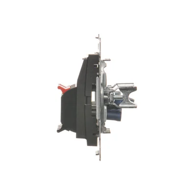 SIMON 54 4-gang loudspeaker socket with description field, metallic anthracite